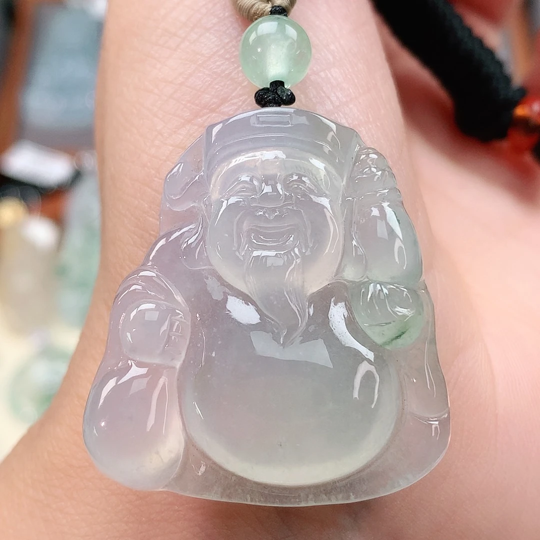 颈饰未镶嵌翡翠财神爷