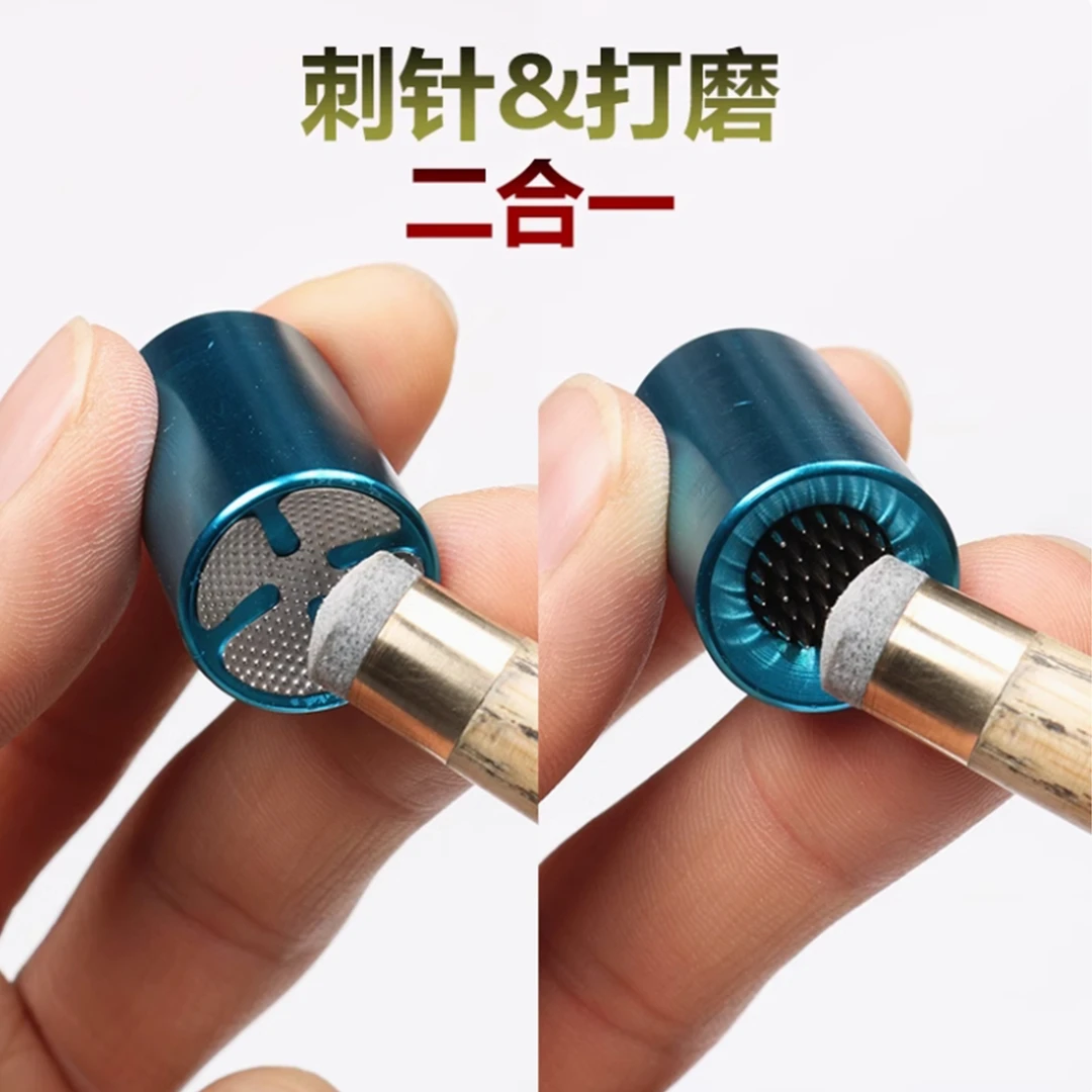 台球杆针刺修杆器皮头打磨中黑八枪头修理斯诺克杆头打磨弧易上粉