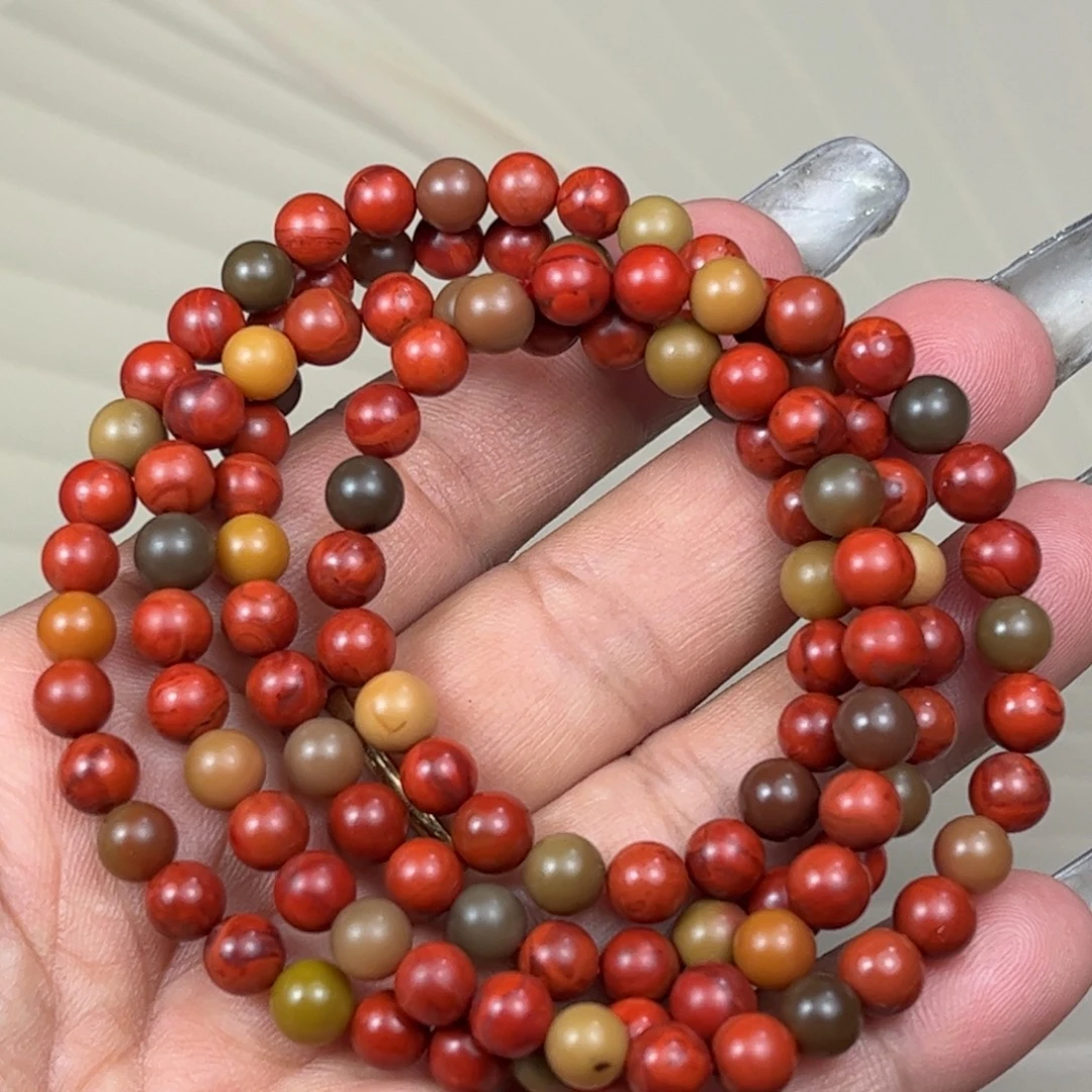 南红玛瑙未镶嵌珠串