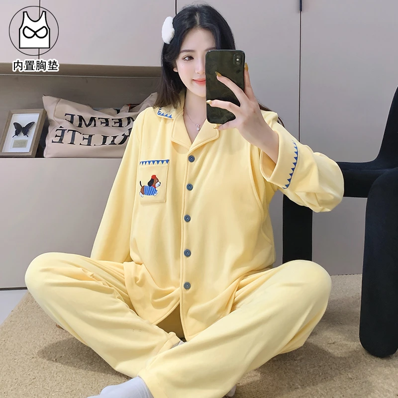 【带帽子-纯棉】月子服春秋冬季产前产后孕妇哺乳睡衣产妇家居套装