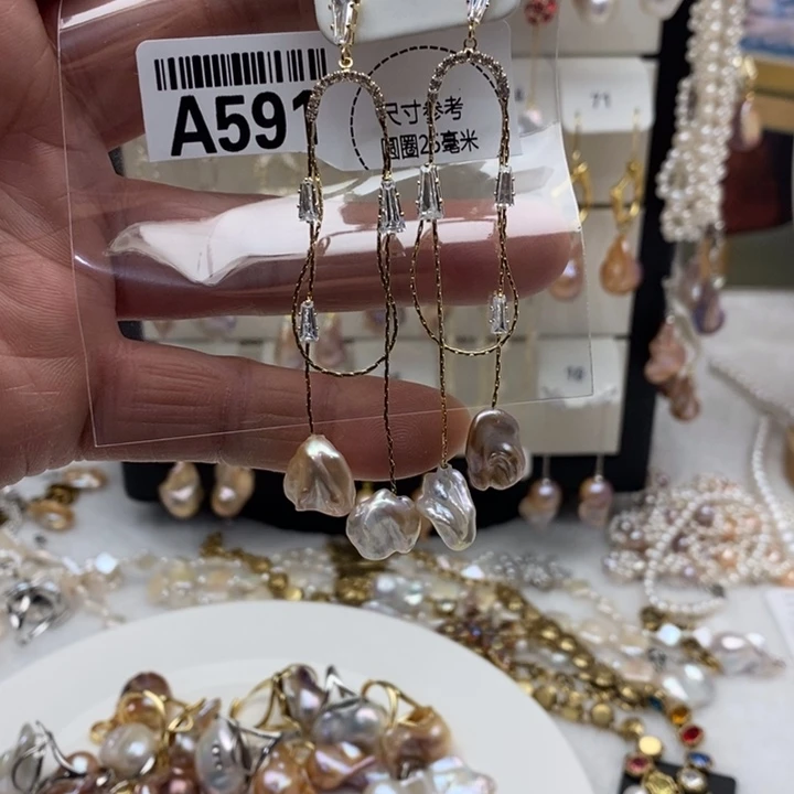 颈饰合金淡水珍珠591