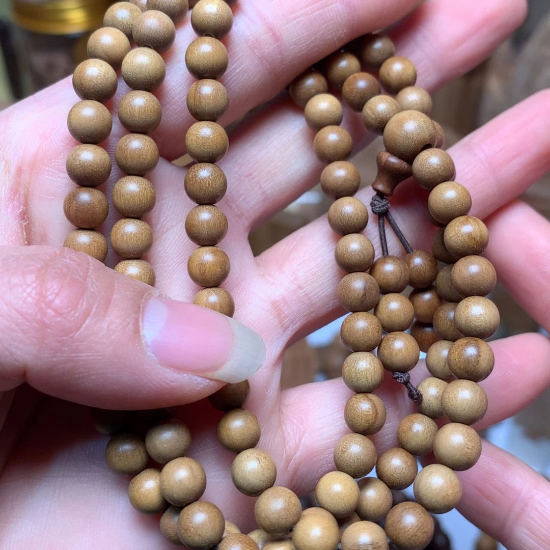 檀香木手串/手链老山檀香0.6顺纹多圈