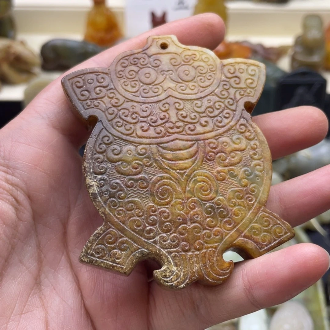 蛇纹石玉未镶嵌颈饰34