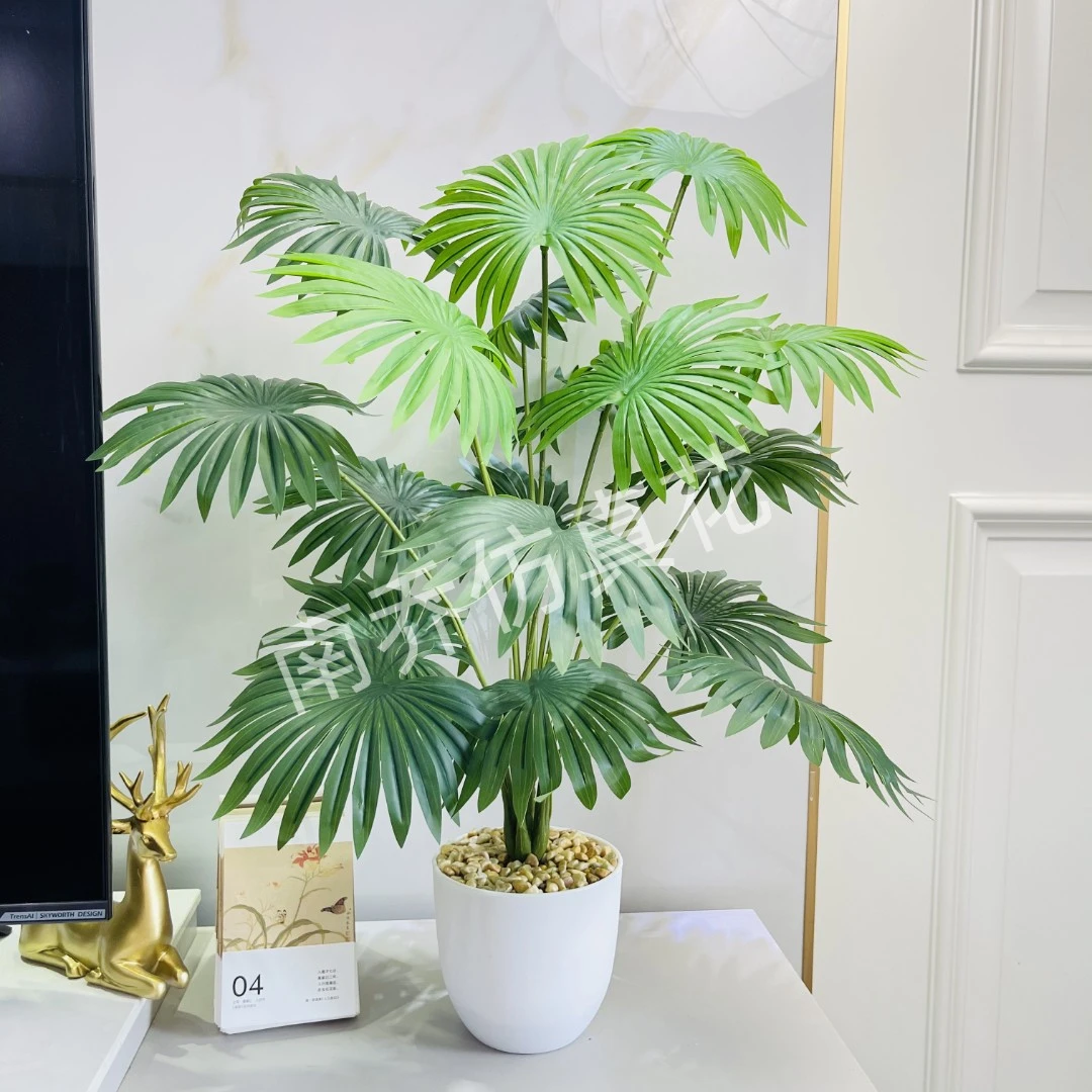 北欧客厅仿真绿植龟背绿植摆件假花ins风装饰小盆栽桌面摆设创意
