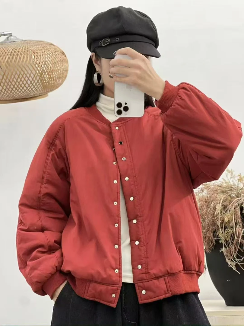 25060新款棒球夹棉棉服（衣长62左右）