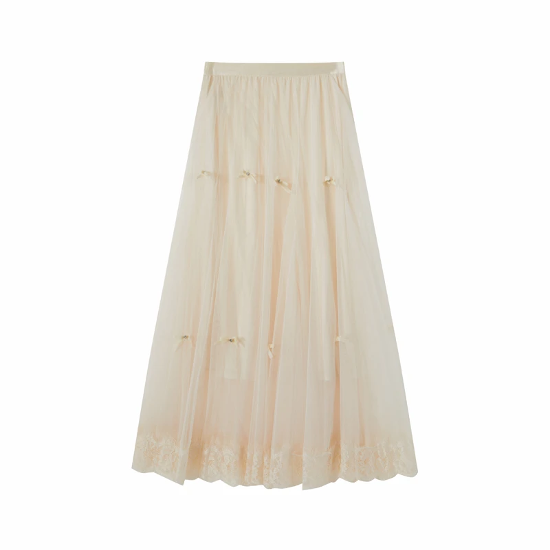 【毛毛专属】秋季半身裙网纱半身裙气质25Q3260