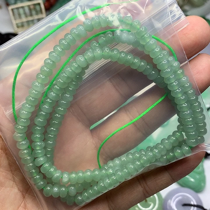 翡翠未镶嵌项链项链