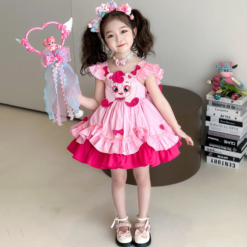 女童萌可洛丽塔公主裙2025春秋新款中小童洋气女宝宝生日礼服裙子