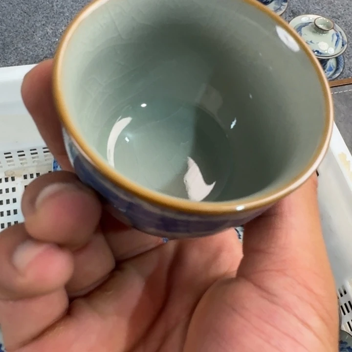 陶泥清明上河图小客杯微瑕
