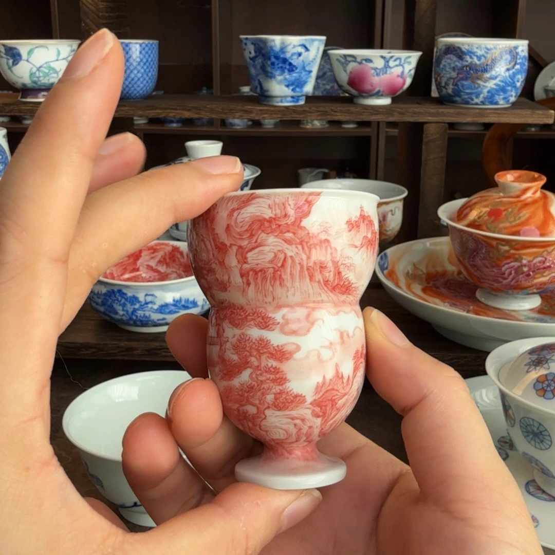 小**?纯手工手绘陶瓷茶具