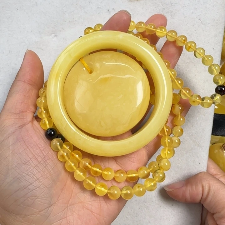 蜜蜡珠宝奇石未镶嵌爱**猫57