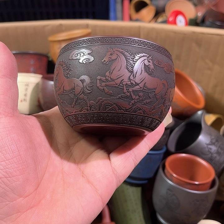 茶杯紫砂全手工紫砂主人杯