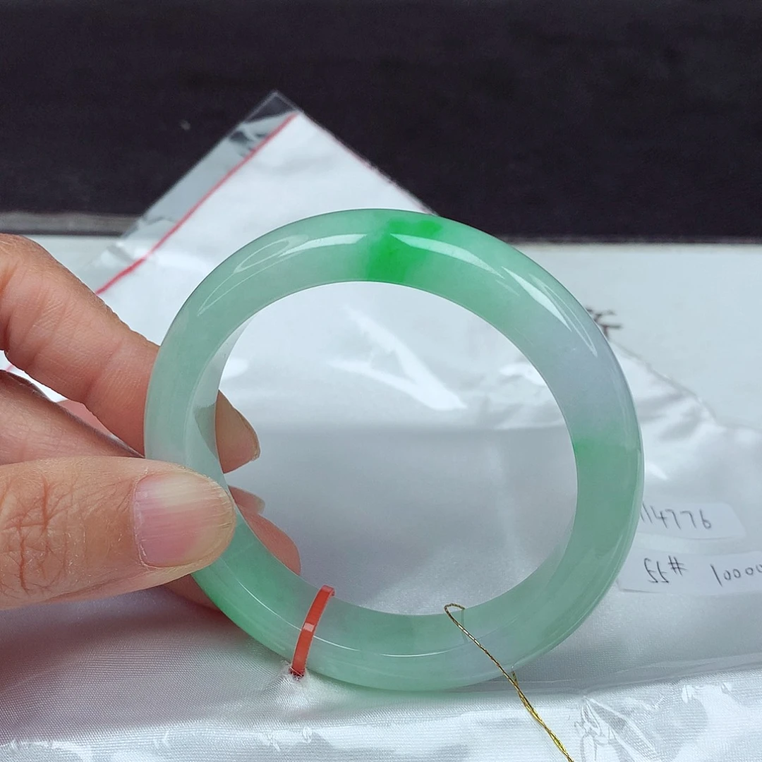 未镶嵌手镯翡翠55圈4776