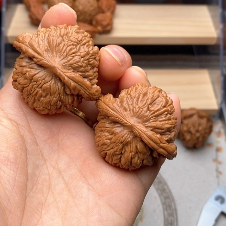 核桃把件四座楼核桃