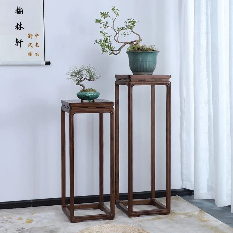 支架结构置物架新中式茶水柜办公架子简易沙发花架