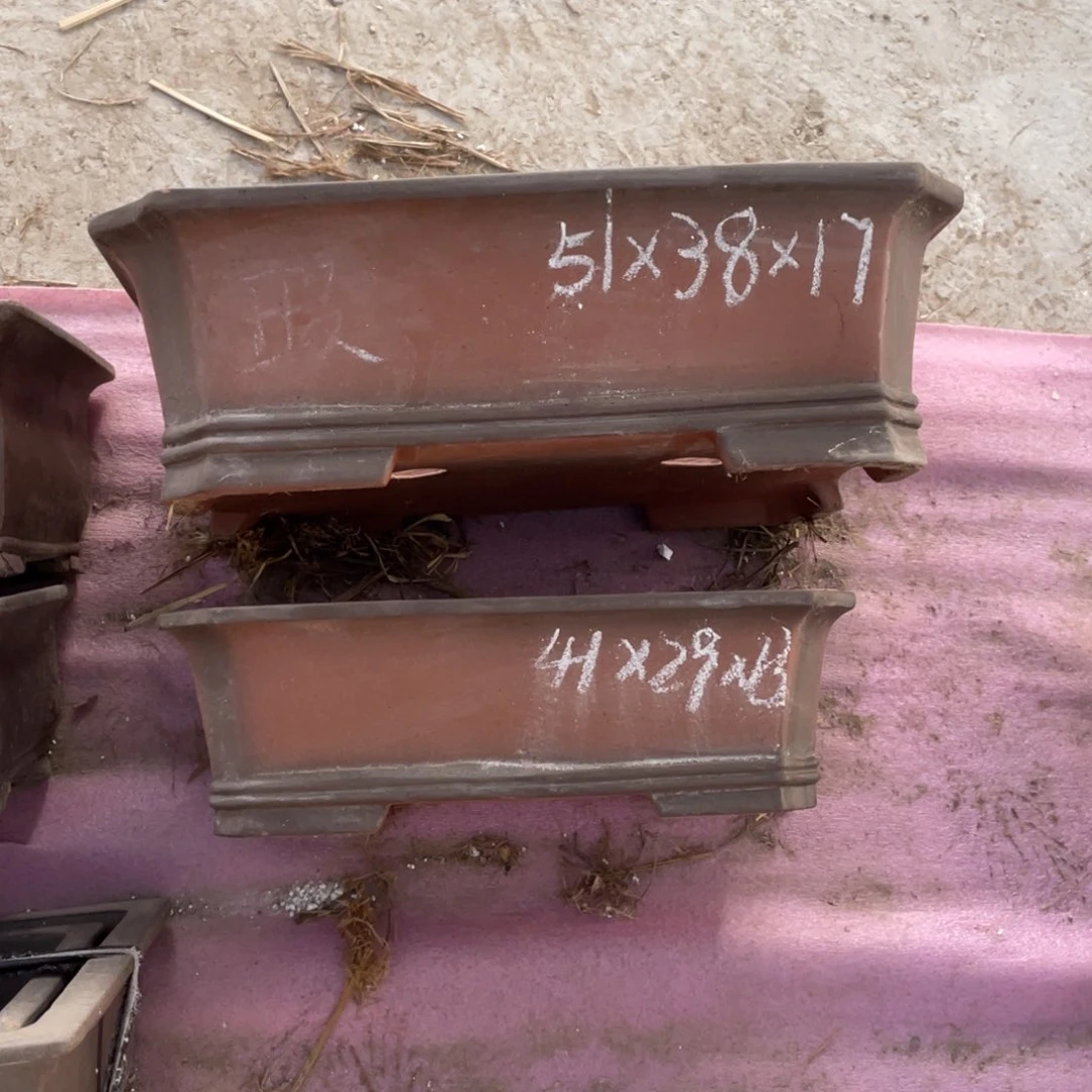 紫砂复古做旧马槽 一套