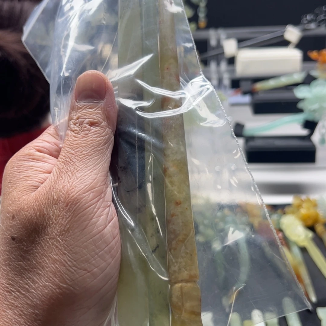岫玉福利发簪未镶嵌