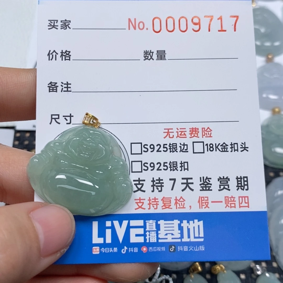 翡翠颈饰未镶嵌H*G天然缅甸翡翠