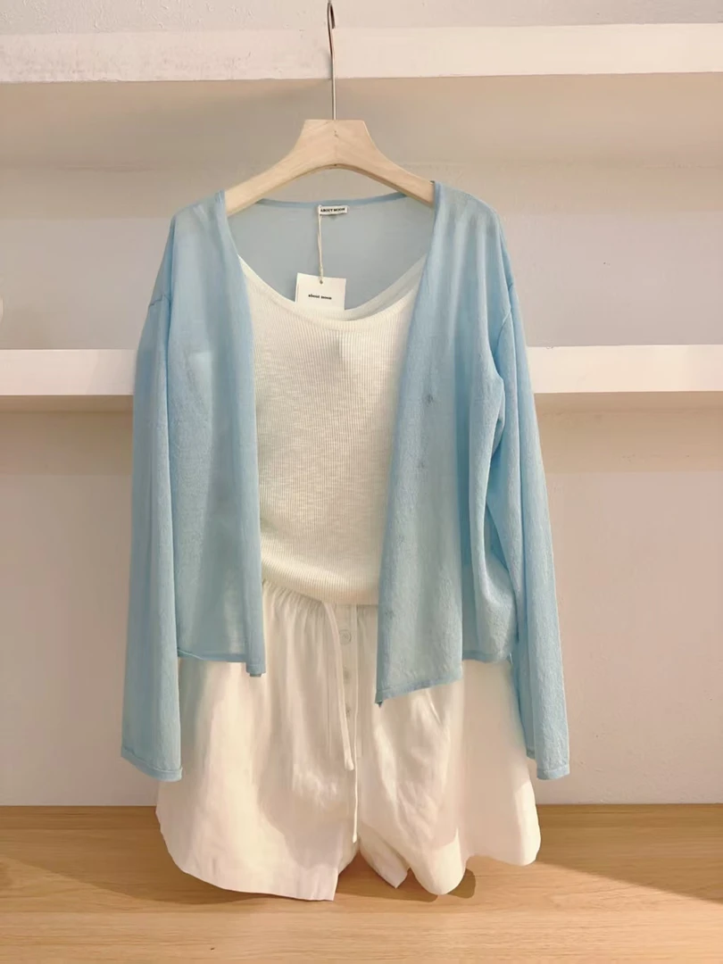 夏季纯色女常规款苎麻防晒