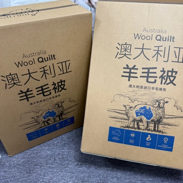 2特！澳洲进口玛德琳羊毛被超细羊毛绒冬被天丝棉保暖被子被芯