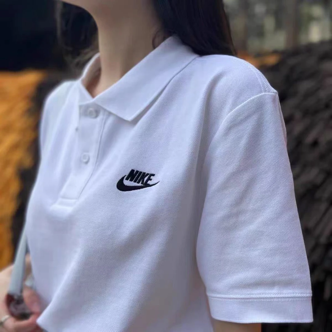 NIKE/耐克情侣男女夏季欧若风翻领T恤短袖polo衫CJ4457-100