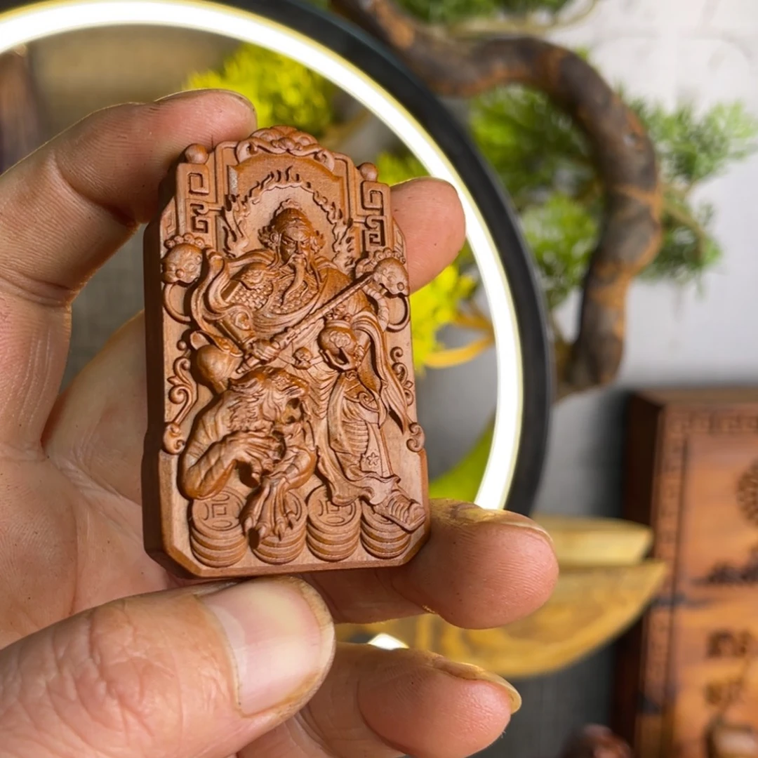 枣木雷击枣木雕刻牌子