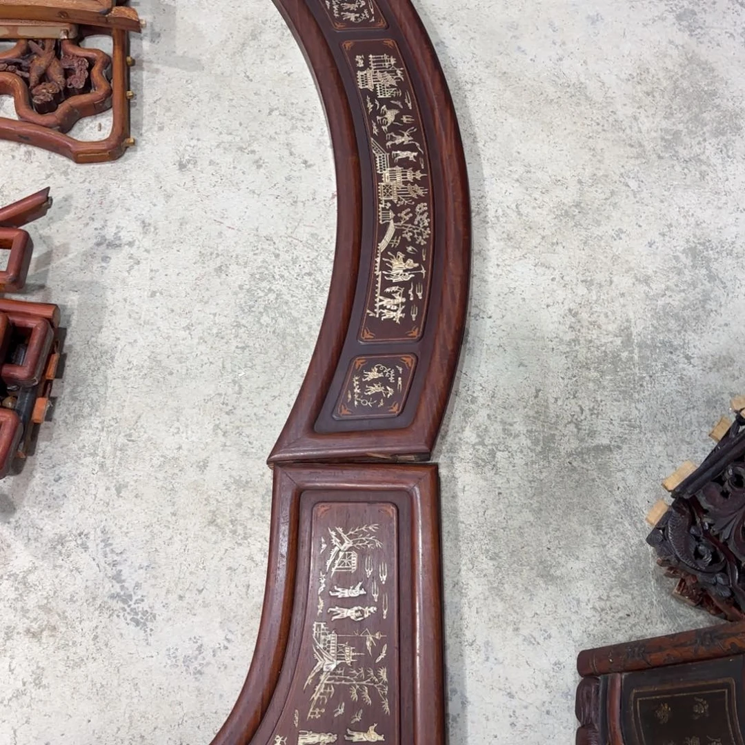 渔***鱼家具紫檀木类啦木雕