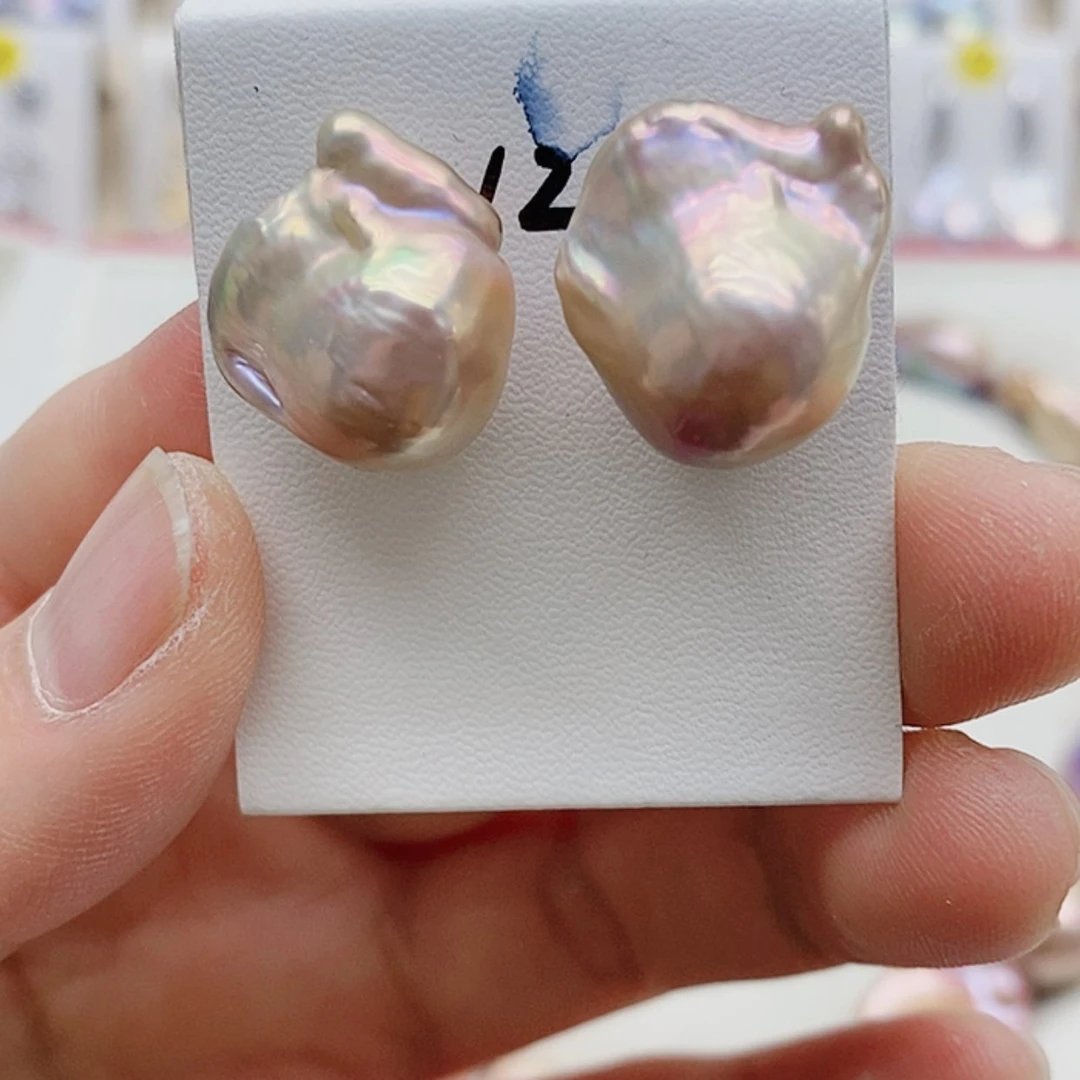 【闪购商品】淡水珍珠耳饰银S925镶嵌