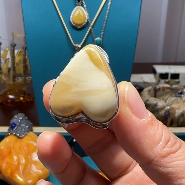 琥珀未镶嵌手链波兰设计款琥珀蜜蜡