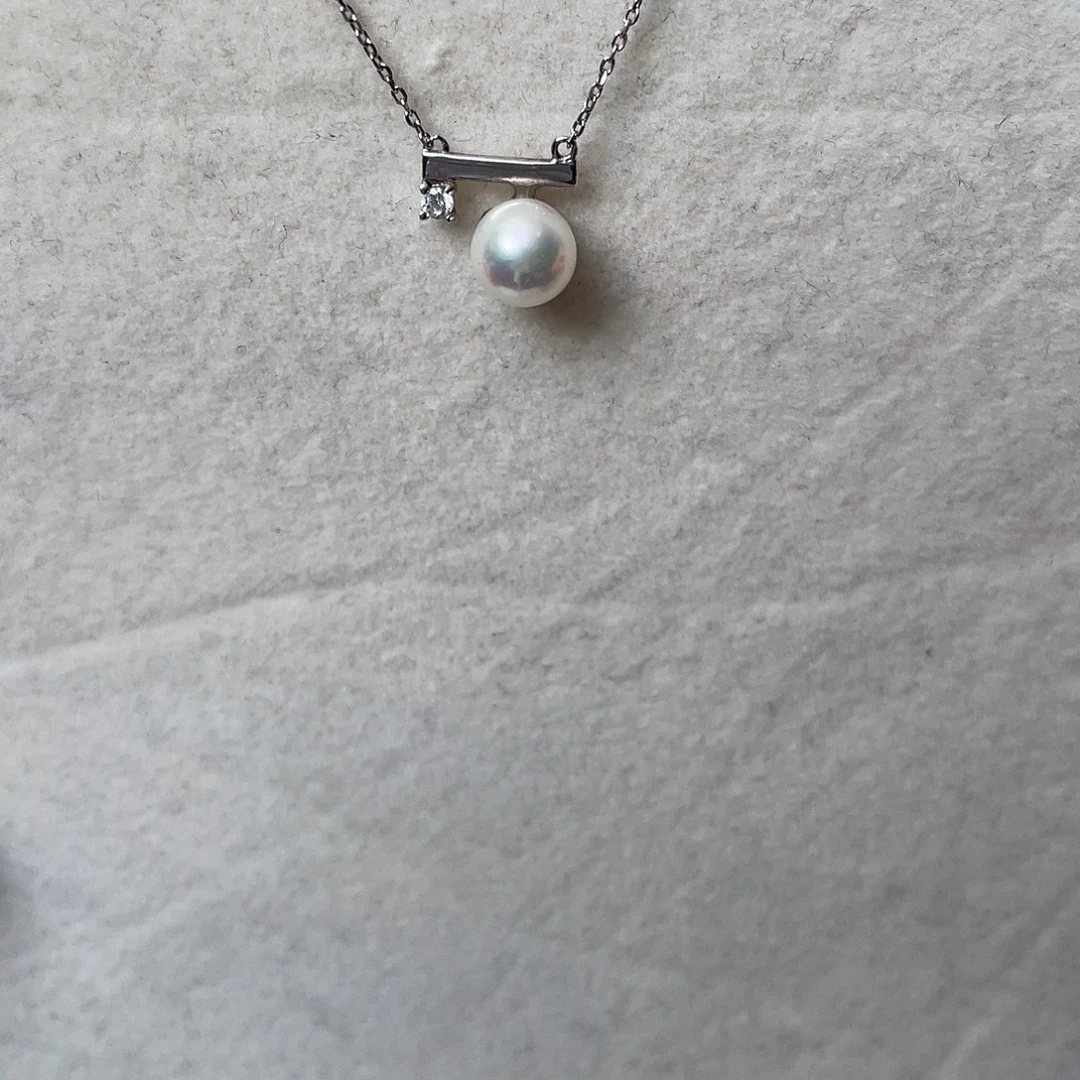 银S925镶嵌颈饰海水珍珠