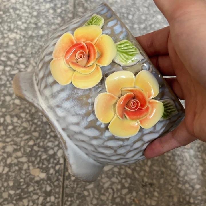 紫砂花盆粗陶材质多肉花盆