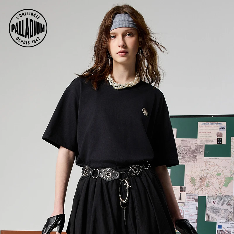 帕拉丁宽松运动纯棉休闲动物图案男女款短袖恤1011786