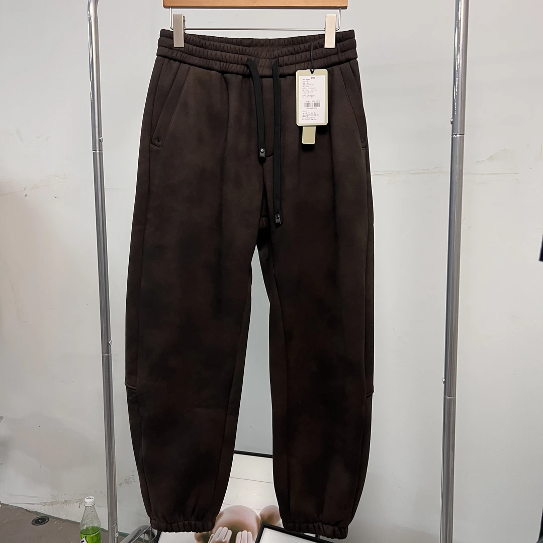 春秋男女同款做旧百搭松紧束脚休闲裤124248007841