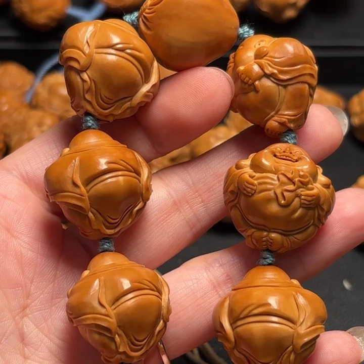 橄榄核手串/手链满****红