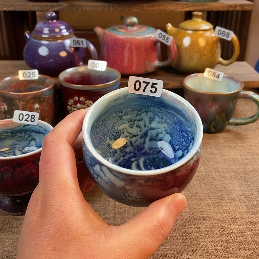 摆件?****?钧瓷茶壶茶具