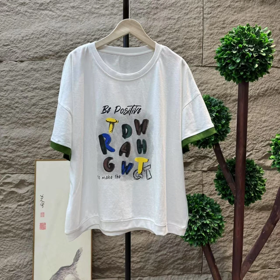 14187新款夏季简约休闲时尚百搭显瘦T恤