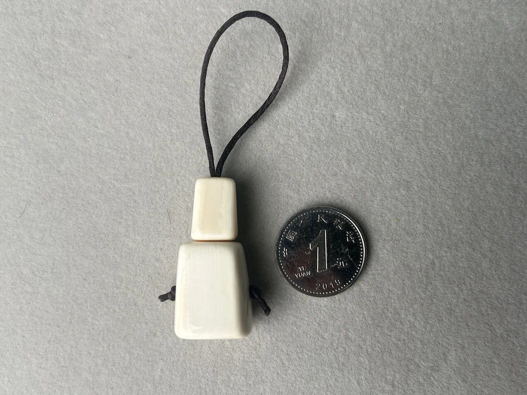 天然猛犸 分体式 方糖佛头三通手串项链配饰纯手工制作编号M50069