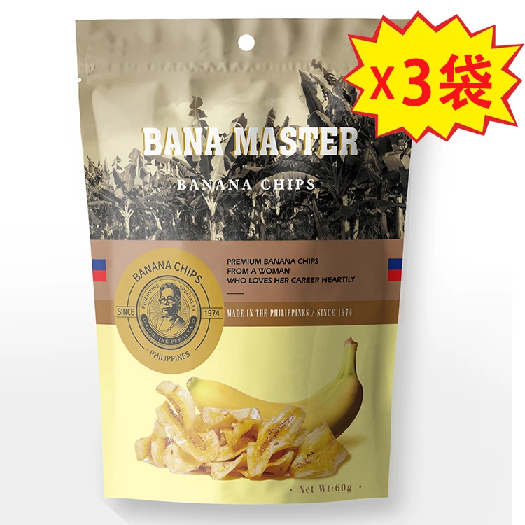 香蕉大师超薄脆爽香蕉片香蕉王国40年老牌自然精选进口果干