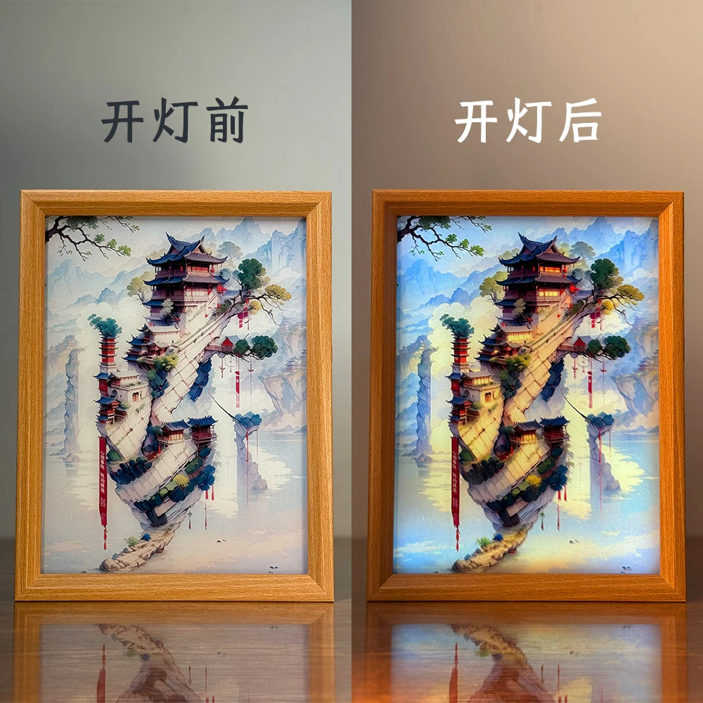 【百家姓】宗族伴手礼送礼家居创意茶桌装饰姓名灯光生日礼物工艺品