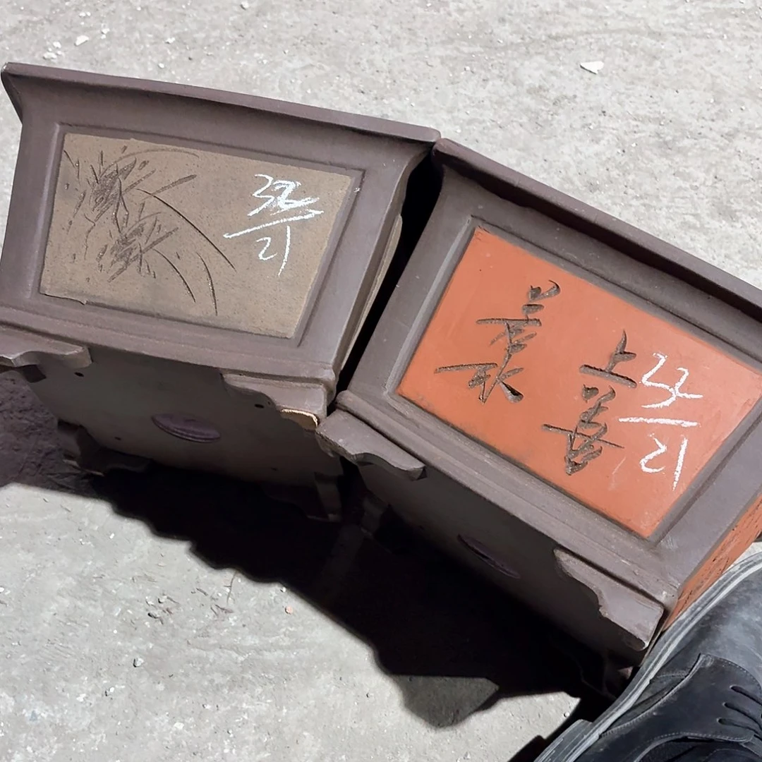 紫砂紫砂花盆，现货发