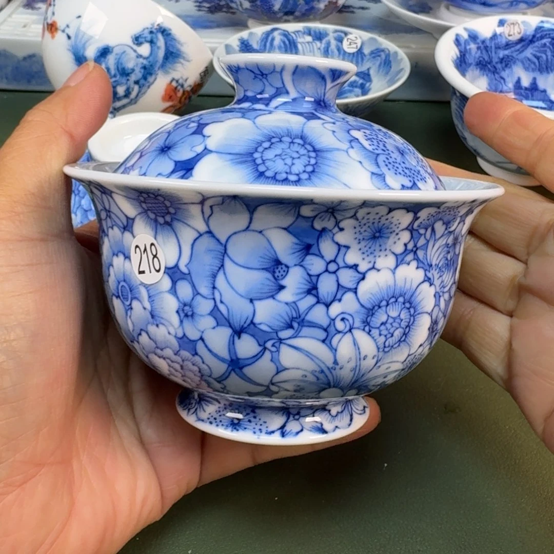 陶纯手绘茶具圆圆218