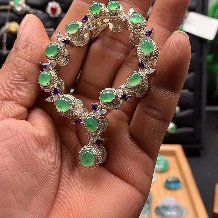 翡翠裸石缅甸天然A货fc