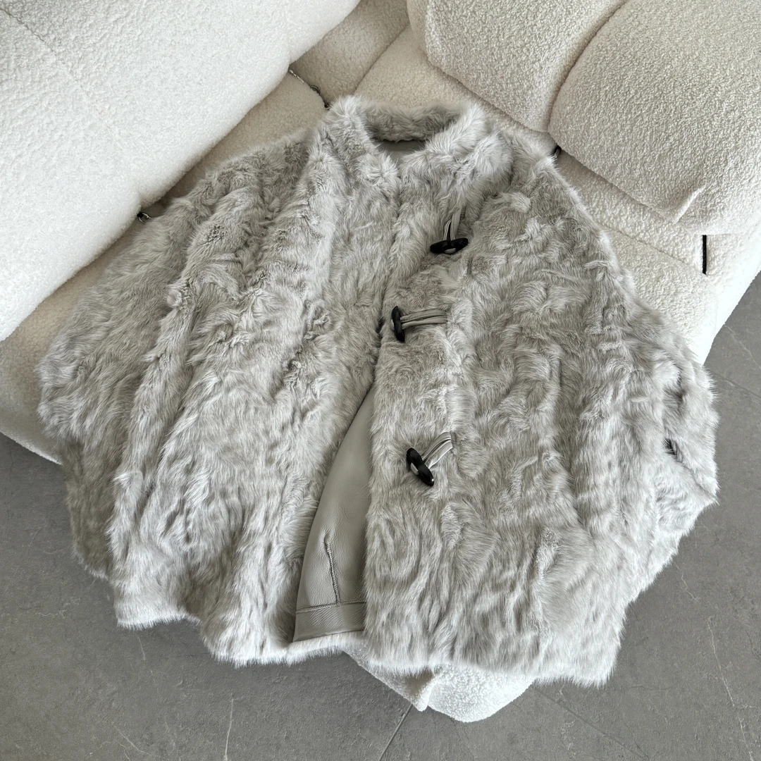 人造皮草 【禾棠映月】环保仿水貂皮草时尚气质法式老钱风防风保