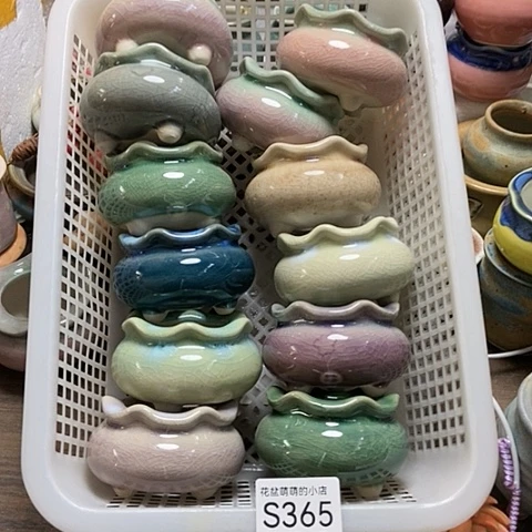 紫砂花盆365微瑕品口径4到4.5左右