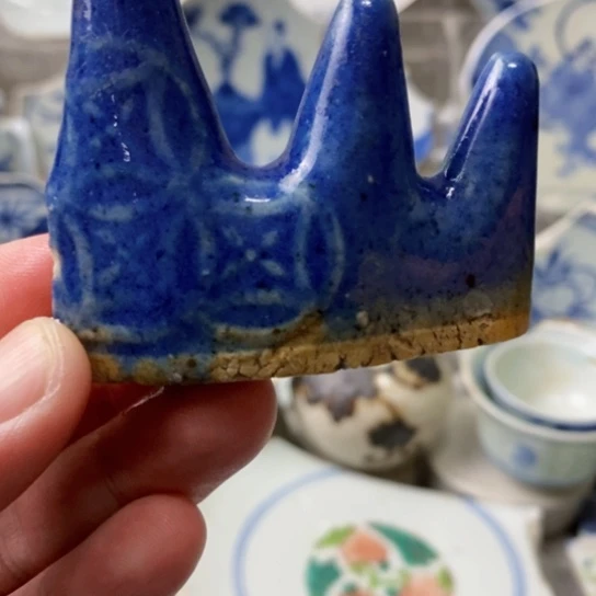 瓷片现代工艺品青花瓷片