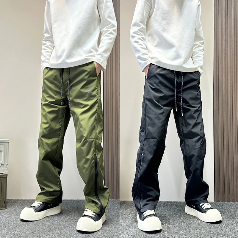 棉裤男冬季保暖加厚防风防水户外冲锋休闲裤痞帅潮牌宽松直筒裤子