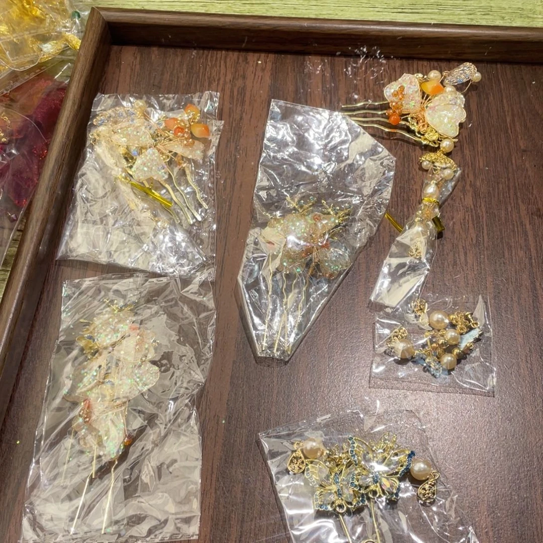 混合材质新娘头饰默认微瑕不退换