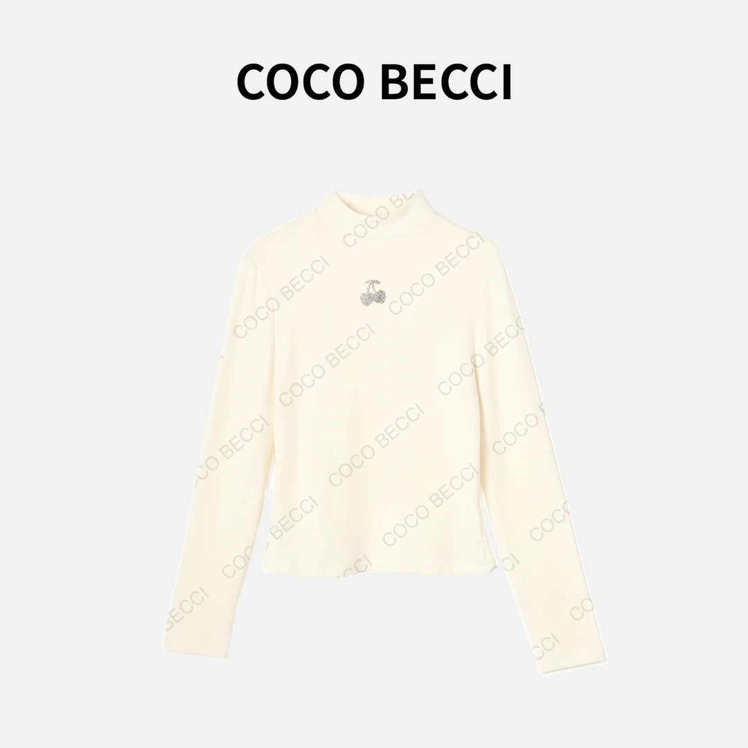 丫头babyCOCO BECCI【惬意】亮钻百搭打底上衣YT24YA140059