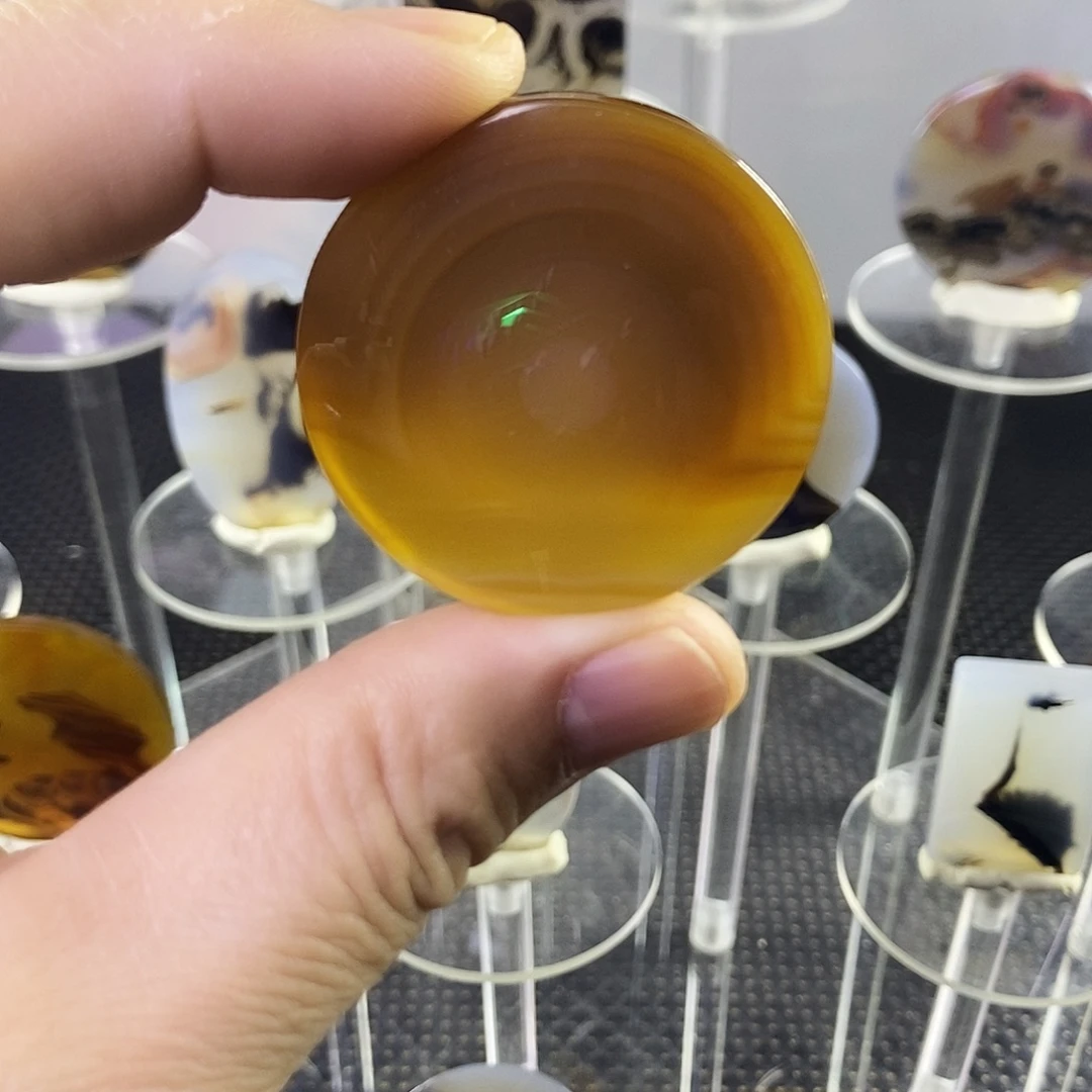 合成碳硅石非金属时尚图纹画面石饰品