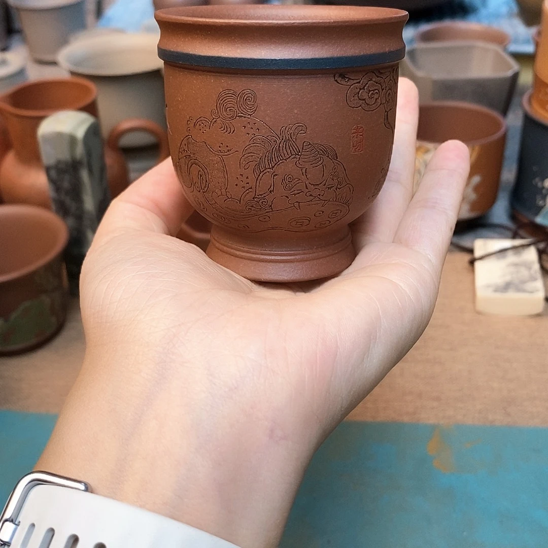 茶杯紫砂宜兴紫砂杯